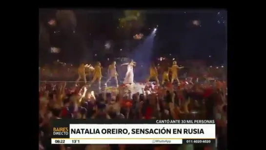 Natalia Oreiro, sensación en Moscú - Telefe Noticias