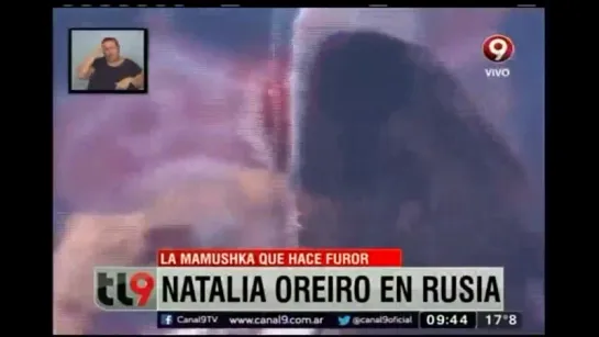 Natalia Oreiro triunfa en Rusia Noticias-tl9 Canal 9