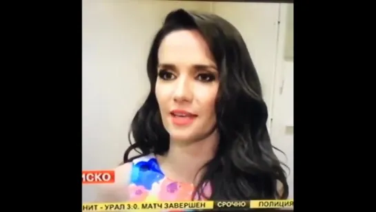 Natalia Oreiro hablo en Rusos medios despues de su show (21.11.2015)