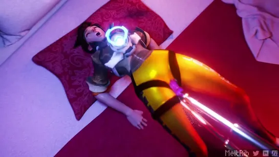 Tracer getting Dmachined - Трэйсер и механической обработке порно хентай porno hentai