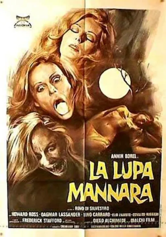 Aullidos de Terror ,la lupa mannara,werewolf woman (1976)  Esp Cast