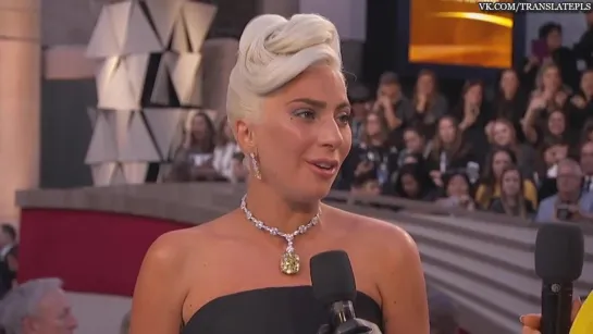 Lady Gaga Oscars 2019 Red Carpet Interview [RUS SUB]