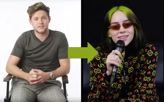 Niall Horan continues to quiz Billie Eilish about The Office... and asks for a collab! [RUS SUB]