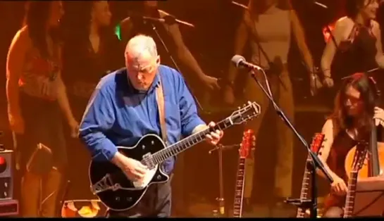 David Gilmour at the Royal Festival Hall, London in June 2001