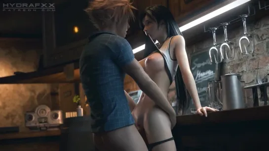 [4K] Cloud fucks Tifa Lockhart in a bar / Клауд трахает Тифу Локхарт в баре | Final Fantasy | Porn / Порно | Sex / Секс 18+