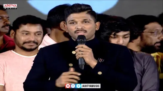 Stylish Star Allu Arjun Heartfelt Speech Naa Peru Surya Na Illu India Pre Rele