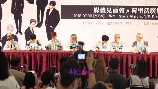 [VK][09.07.2018] Press conference  The 2nd World Tour "THE CONNECT" in Hong Kong @4k Live