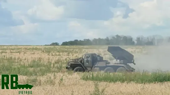 Пуски Града ЦВО под Кременной.