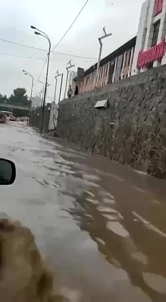 Во Владивостоке из-за ливней затопило несколько районов, на некоторых улицах воды по пояс, а машины в прямом смысле плывут