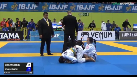 Carolina Carriello vs Deborah Santos #ibjjfeuro17