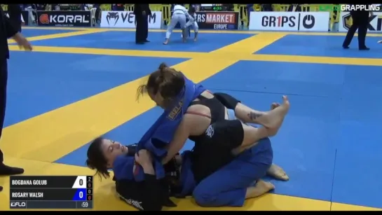 Bogdana Golub vs Rosary Walsh IBJJF 2017 European Championships