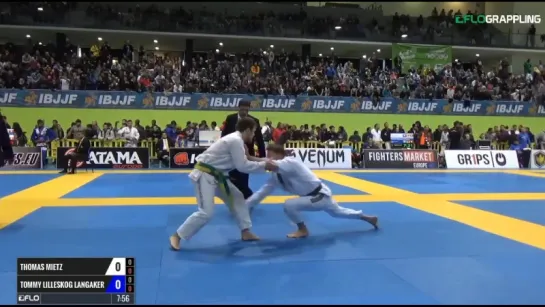 Thomas Mietz vs Tommy Langaker IBJJF 2017 European Championships