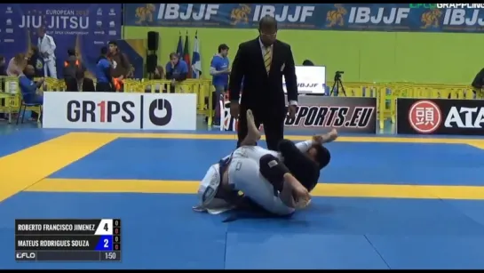 Roberto Francisco Jimenez vs Mateus Rodrigues Souza IBJJF 2017 European