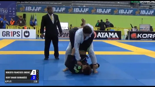 Roberto Francisco Jimenez vs Igor Tanabe Guimaraes IBJJF 2017 European