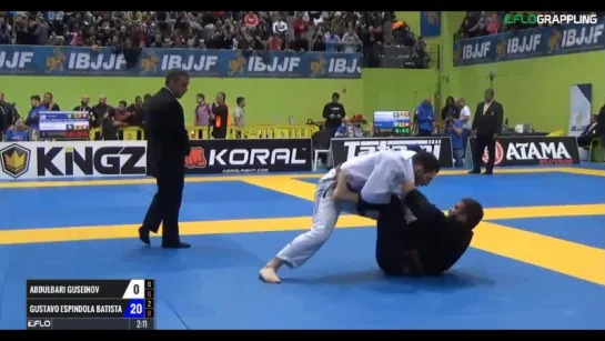 Abdulbari Guseinov vs Gustovo Espindola Batista #ibjjfeuro17 #bjj_freaks