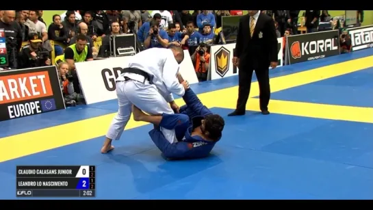 Leandro Lo vs Claudio Calasans grand finak absolut divizion final #ibjjfeuro17