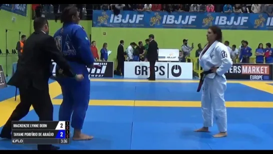 Mackenzie Dern vs Tayane Porfirio #IBJJFEURO17