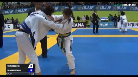 Fiona Middleton vs Polina Krupskaya #ibjjfeuro17