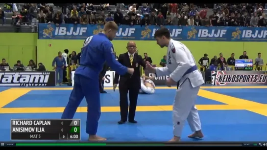 Richard Caplan vs Anisimov Ilya #ibjjfeuro17