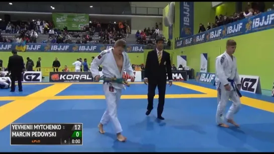 Yevhenii  Mytchenko первая #ibjjfeuro17