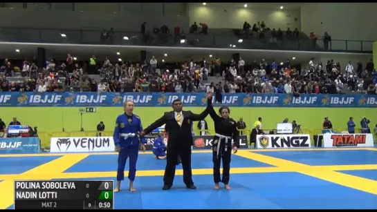 Polina Soboleva vs Nadin Lotti #ibjjfeuro17