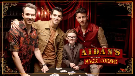 Aidans Magic Corner Premiere Jonas Brothers Amazed by 10 Year Old Magician [RUS SUB]