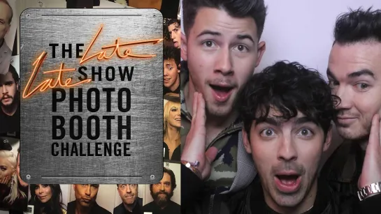 Three-Second Photo Booth Challenge w/ Jonas Brothers [RUS SUB]