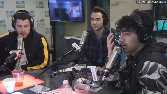 Jonas Brothers Reunite and Takeover Our Show Elvis Duran Show [RUS SUB]