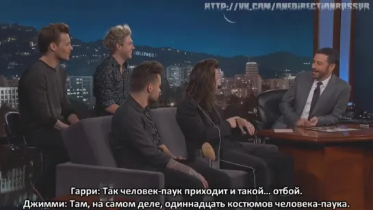 One Direction on 'Jimmy Kimmel Live' 19.11.2015 [RUS SUB]