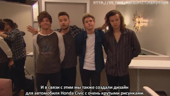 One Direction - Honda Civic Tour Announcement Video [RUS SUB]