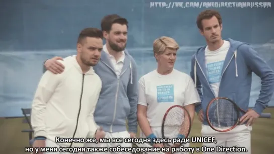 Andy Murray, Liam Payne, Clare Balding and Jack Whitehall team up with Unicef UK for a comedy tennis sketch [RUS SUB]