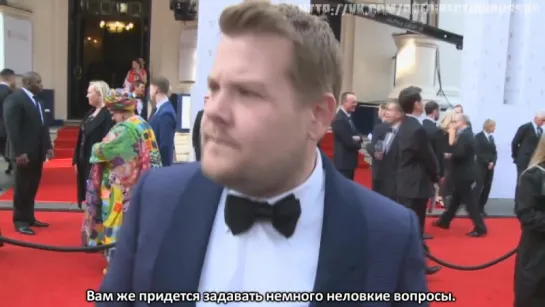 EXCLUSIVE׃ James Corden on first EVER four-piece One Direction interview [RUS SUB]