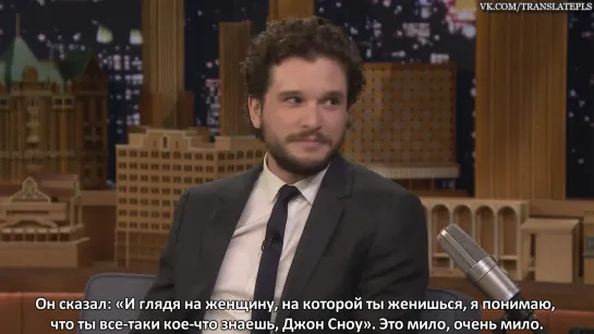 Spoiler Alert! Kit Harington Nods and Winks His Way Through Game of Thrones Rumors [RUS SUB]