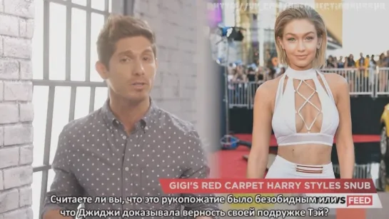 Gigi Hadid Snubs Harry Styles During 2015 AMA Interview [RUS SUB]