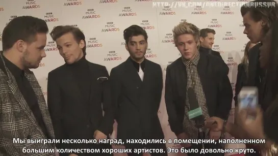 One Direction Interview at BBC Music Awards - CBBC Newsround [Rus Sub]