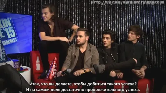 One Direction Backstage Interview - NYRE 2015 [RUS SUB]