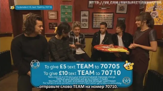 One Direction on the BBC Children in Need Pre-Show [RUS SUB]