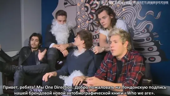 EXCLUSIVE One Direction Who We Are London book signing [Rus Sub]