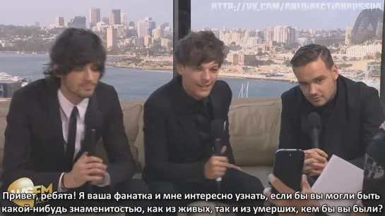 Jonesy & Amanda Chat To One Direction [Rus Sub]