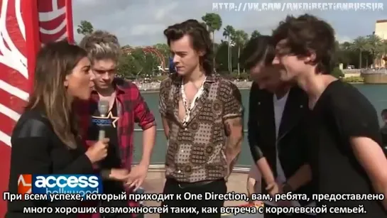 One Direction Talks "Four" & Meeting The Royals [RUS SUB]