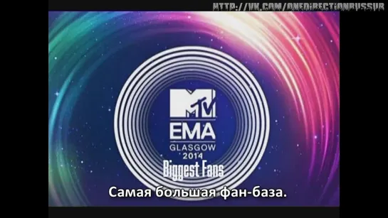 One Direction’s thank you messages (2014 MTV EMA) [Rus Sub]