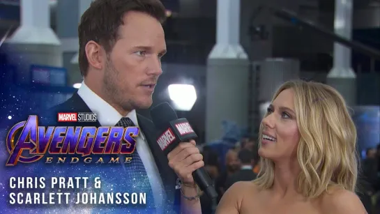 Scarlett Johansson & Chris Pratt take over at Avengers: Endgame LIVE Premiere [RUS SUB]