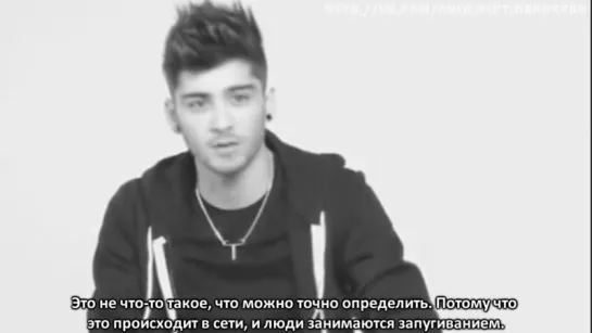 One Direction Discuss Bullying - Zayn [RUS SUB]