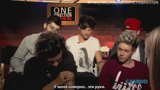 One Direction Shows Off Tattoos | Cambio [RUS SUB]