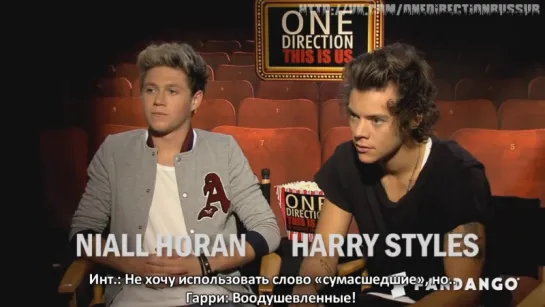 One Direction: This Is Us Exclusive Interview | Celebrity Interviews | FandangoMovies [RUS SUB]