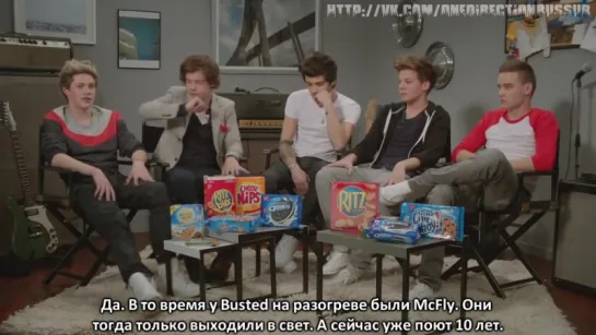 One Direction for Nabisco 2 (about their first concerts) [RUS SUB]