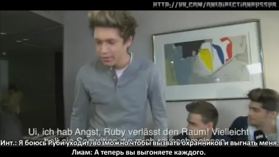 A wild Niall appears in a German interview with Zayn and Liam. [RUS SUB]