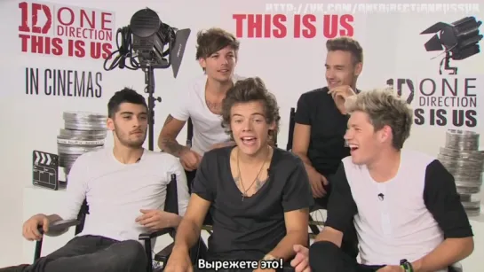 One Directions Official “One Direction׃ This Is Us“ Interview [RUS SUB]