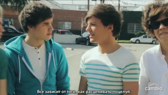 One Direction Guys Talk First Snog! Cambio Valentines Day Interview [RUS SUB]