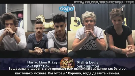 Skype Scavenger Hunt with One Direction [Rus Sub]